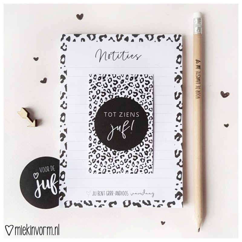 kadoset tot ziens juf