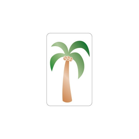 sticker palmboom goudfolie