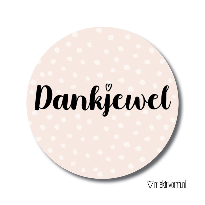 sticker dankjewel