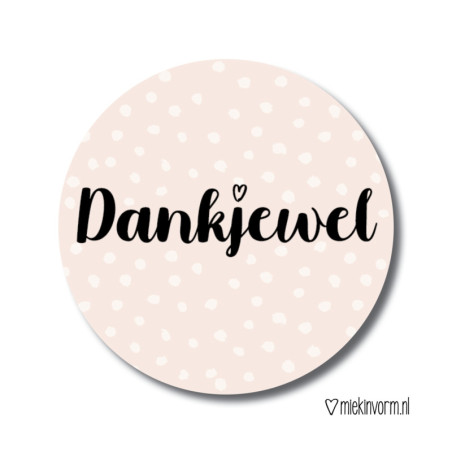 sticker dankjewel