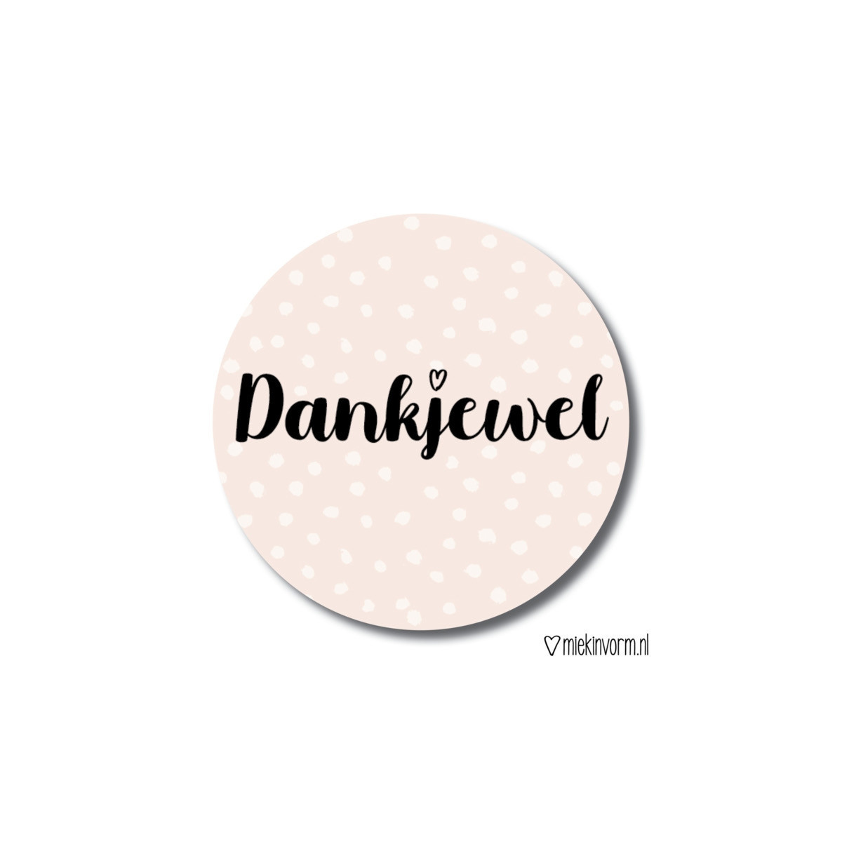 sticker dankjewel
