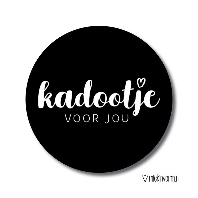sticker kadootje voor jou mv