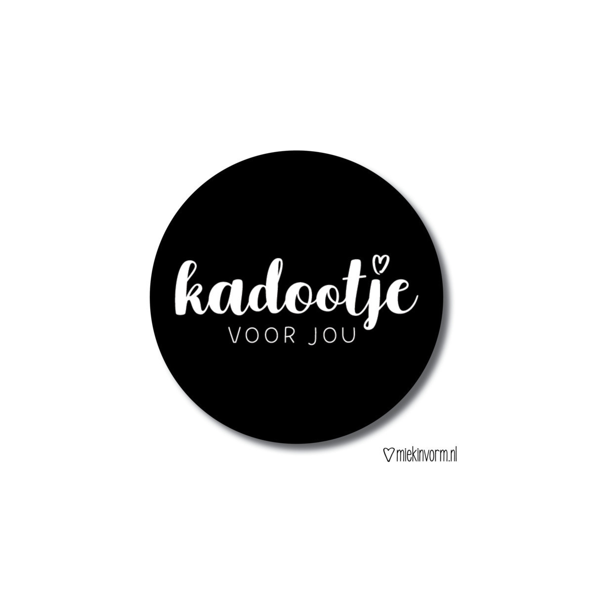 sticker kadootje voor jou mv