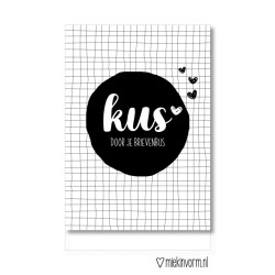 kaart kus door je brievenbus mv