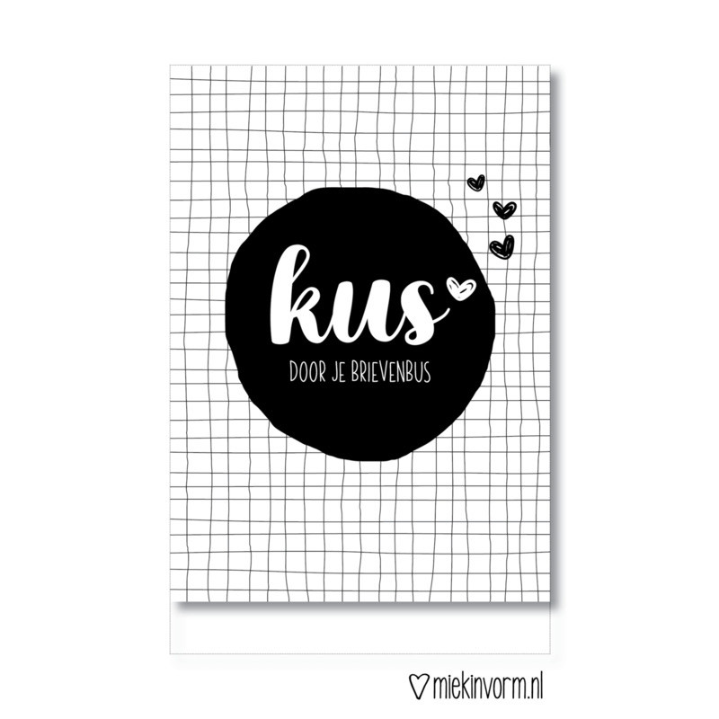 kaart kus door je brievenbus mv