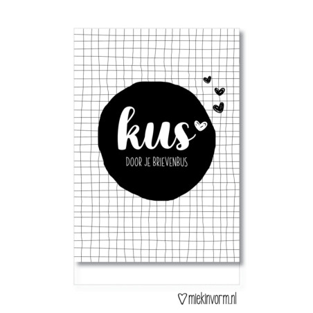 kaart kus door je brievenbus mv