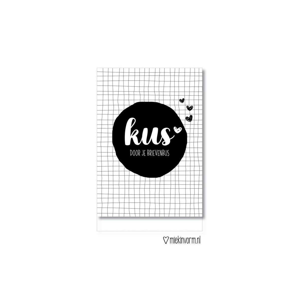 kaart kus door je brievenbus mv