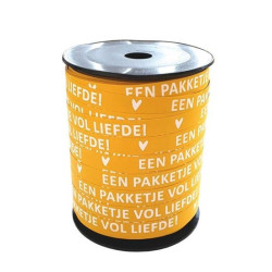 lint pakketje vol liefde okergeel