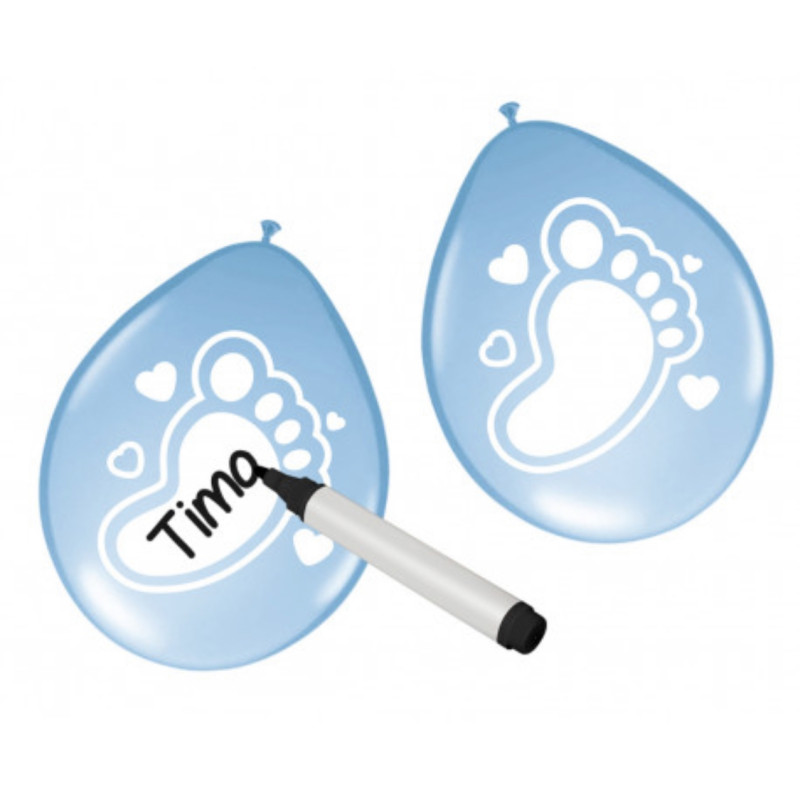 beschrijfbare ballon blauw