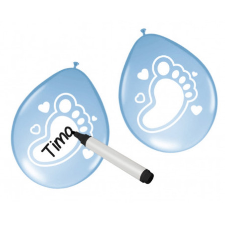 beschrijfbare ballon blauw