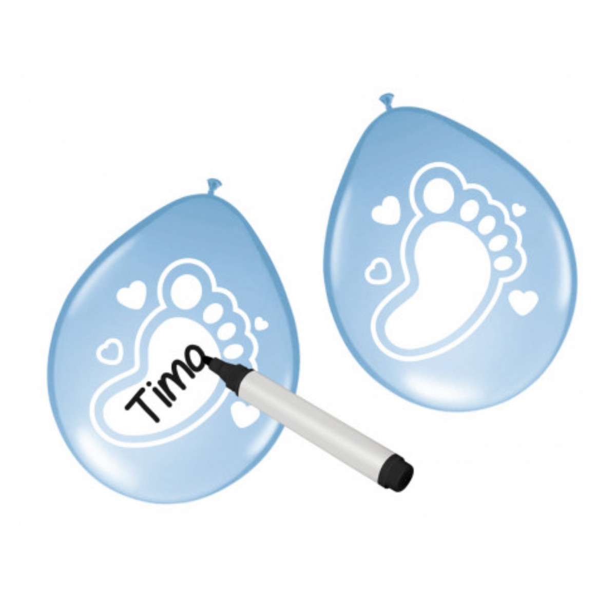 beschrijfbare ballon blauw