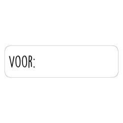 sticker voor
