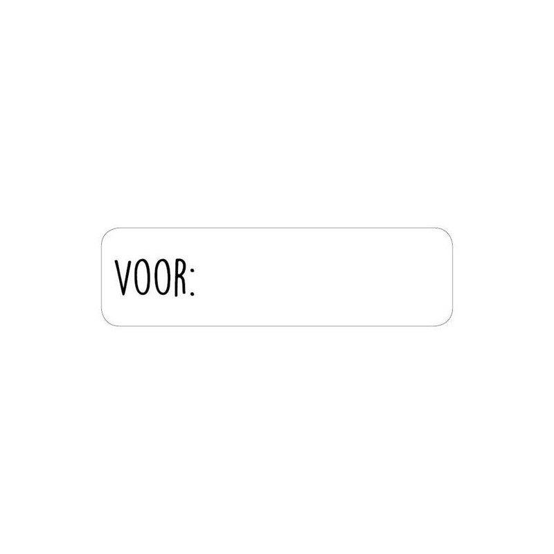sticker voor
