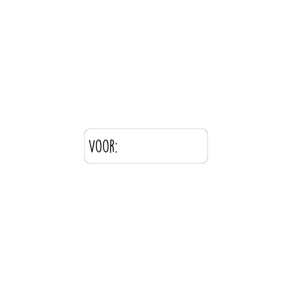 sticker voor