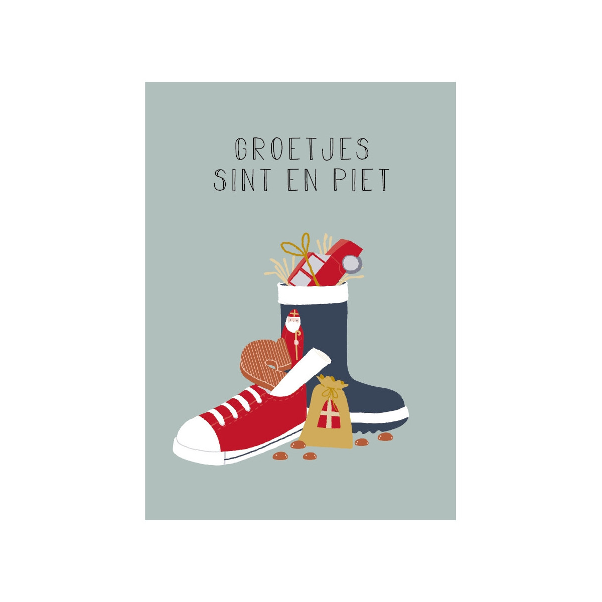 sint kaart schoen