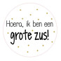 sticker grote zus zwart wit