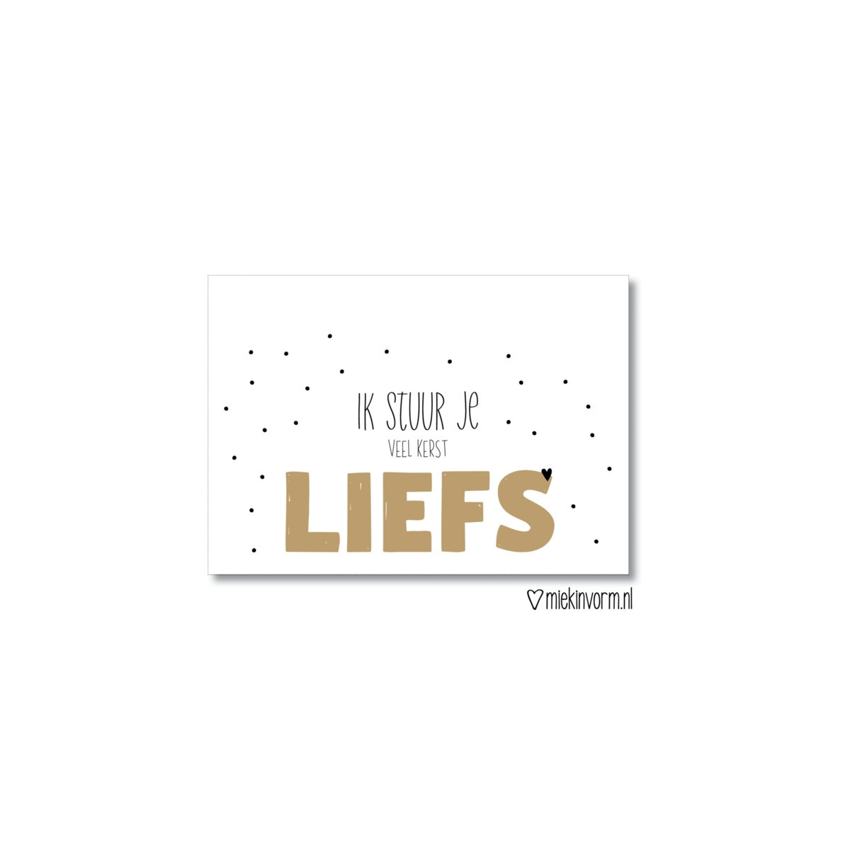 kerstkaart kerstliefs