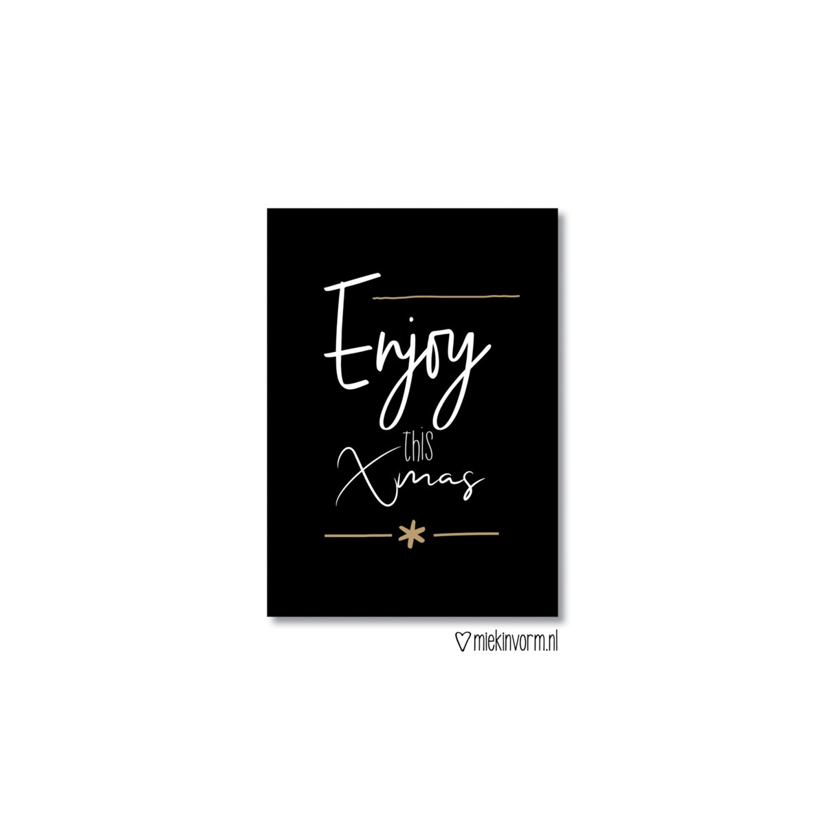 kerstkaart enjoy this Xmas