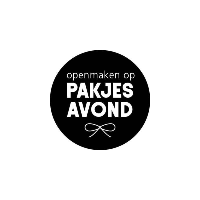 sticker openmaken op pakjesavond