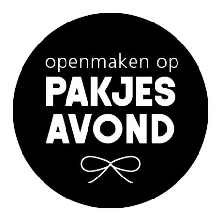 sticker openmaken op pakjesavond