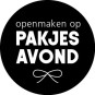 sticker openmaken op pakjesavond