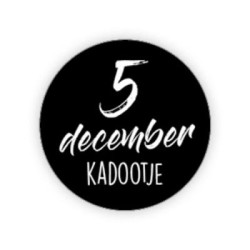 sticker 5 december kadootje