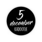 sticker 5 december kadootje