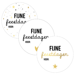 stickermix feestdagen voor goud