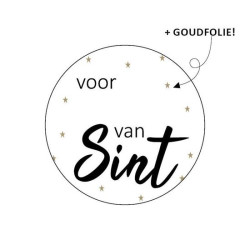 Sticker voor van Sint