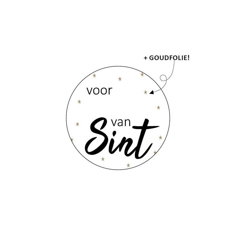 Sticker voor van Sint