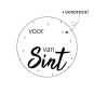 Sticker voor van Sint