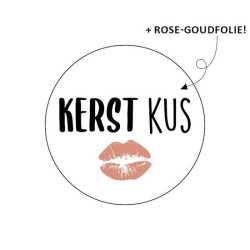 kerst sticker kerstkus