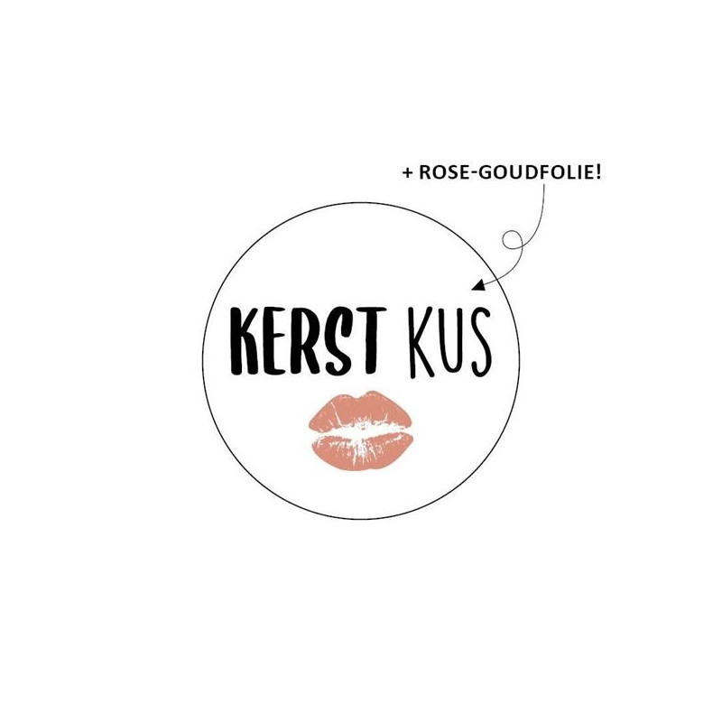 kerst sticker kerstkus