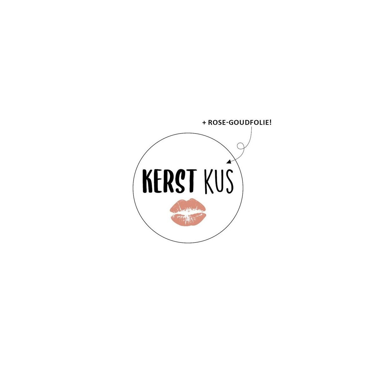 kerst sticker kerstkus
