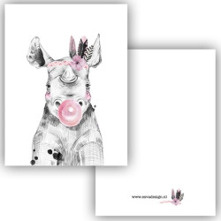 mini kaartje nijlpaard