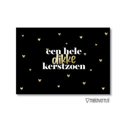 kaart dikke kerstzoen