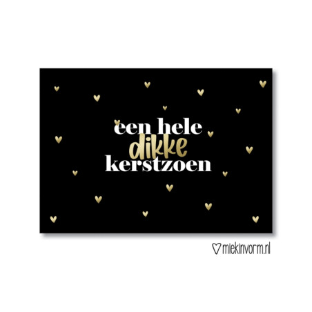 kaart dikke kerstzoen