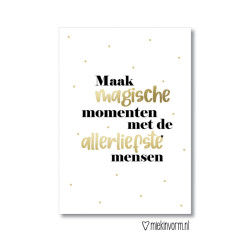 kerst kaart magische momenten