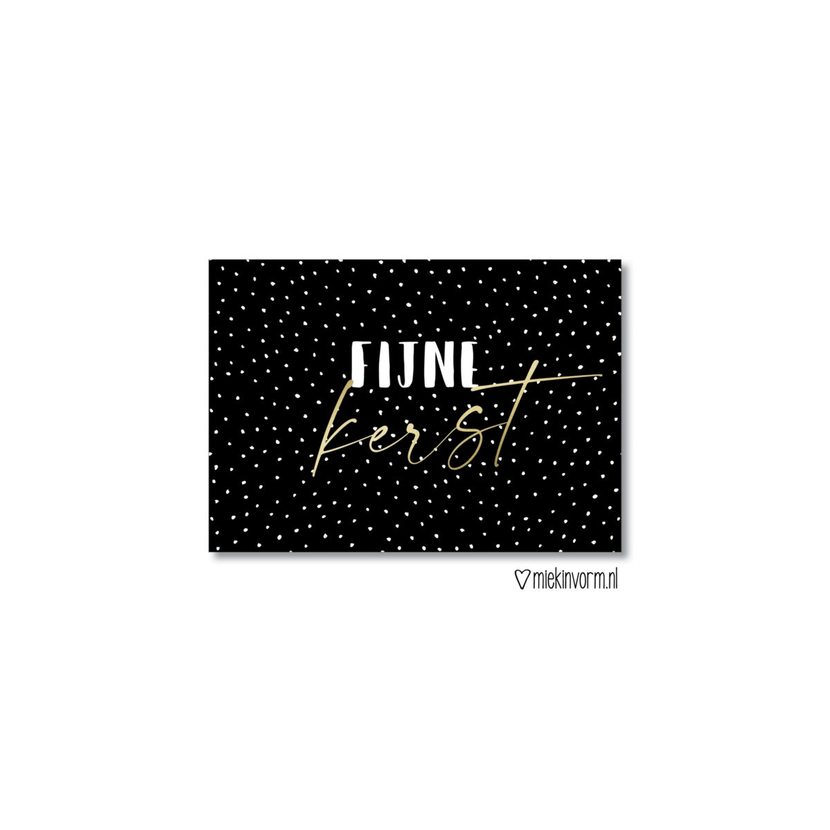 kerstkaart fijne kerst