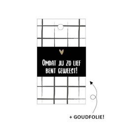 kadolabel lief geweest