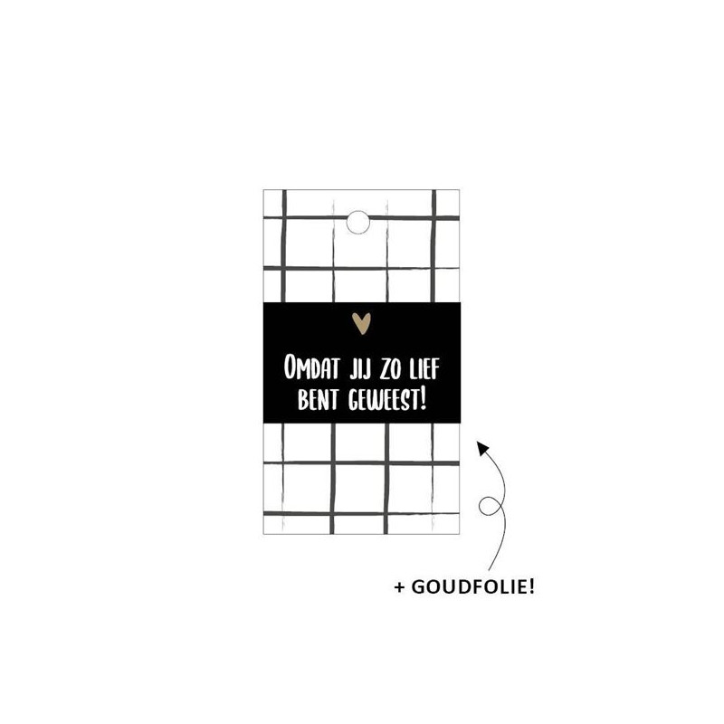 kadolabel lief geweest