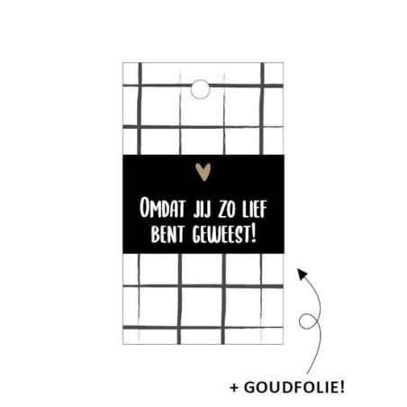 kadolabel lief geweest