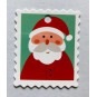 kerst postzegel label kerstman
