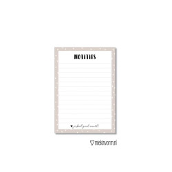 notitieblok jj bent goud waard