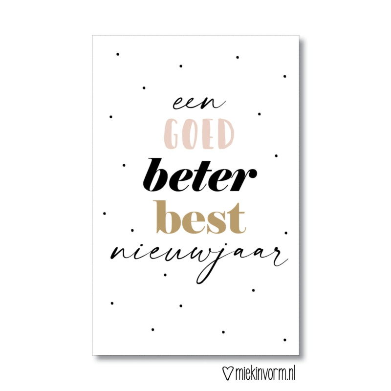kadolabel goed beter best nieuwjaar