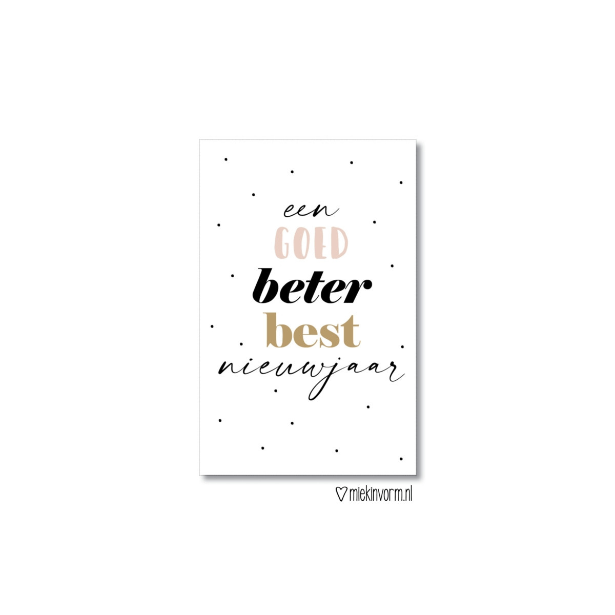 kadolabel goed beter best nieuwjaar
