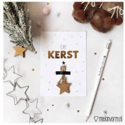 kaart kerst ster