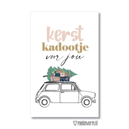 kadolabel kerstkadootje voor jou