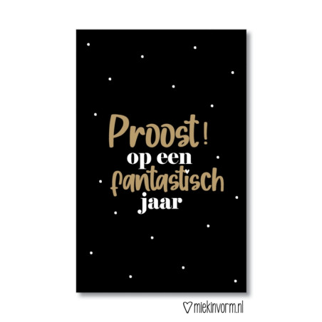 kadolabel proost op een fantastisch jaar