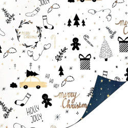 kadopapier holly jolly sterren